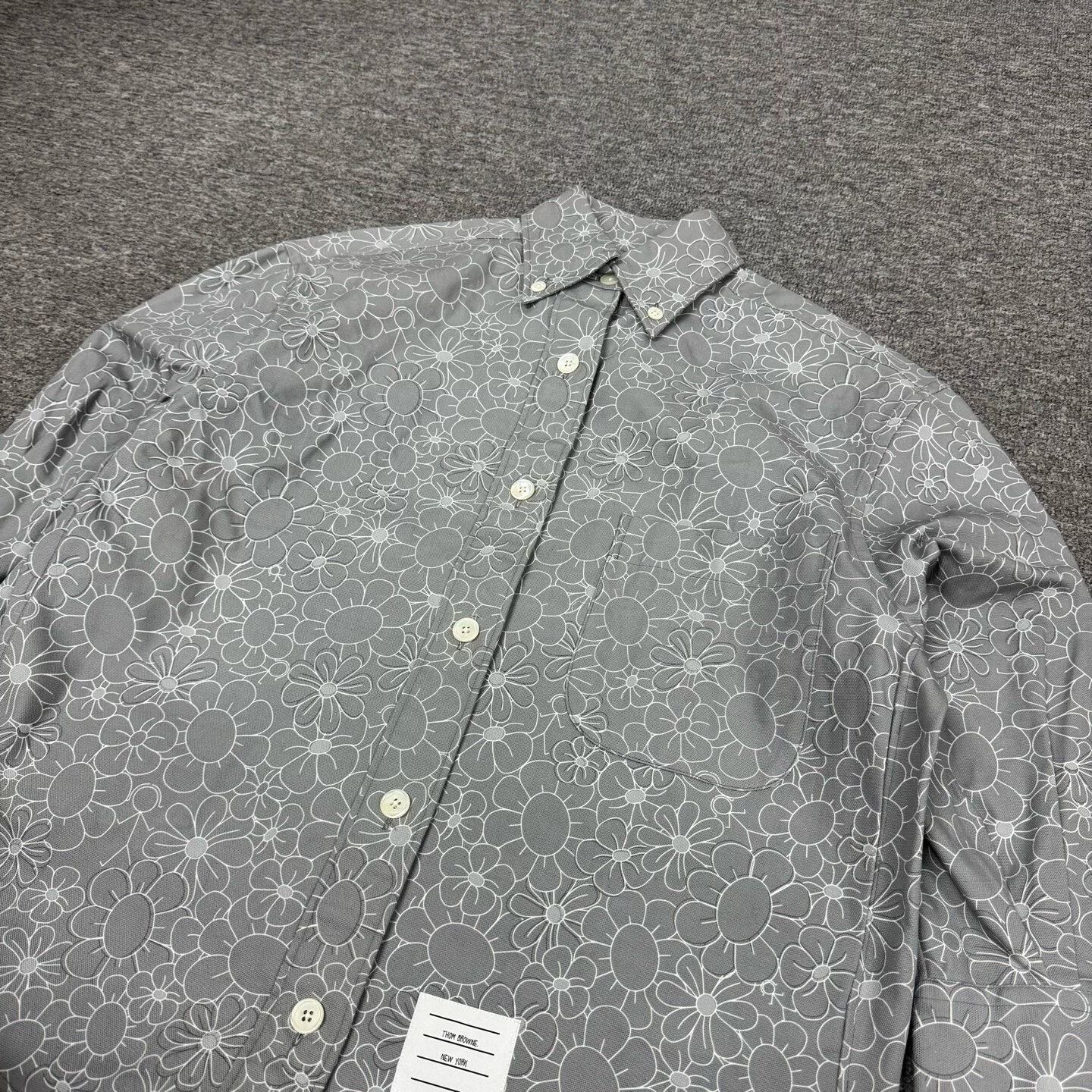 Thom Browne Thom Browne Floral Long Sleeve Shirt Size US S / EU 44-46 / 1 - 8 Thumbnail