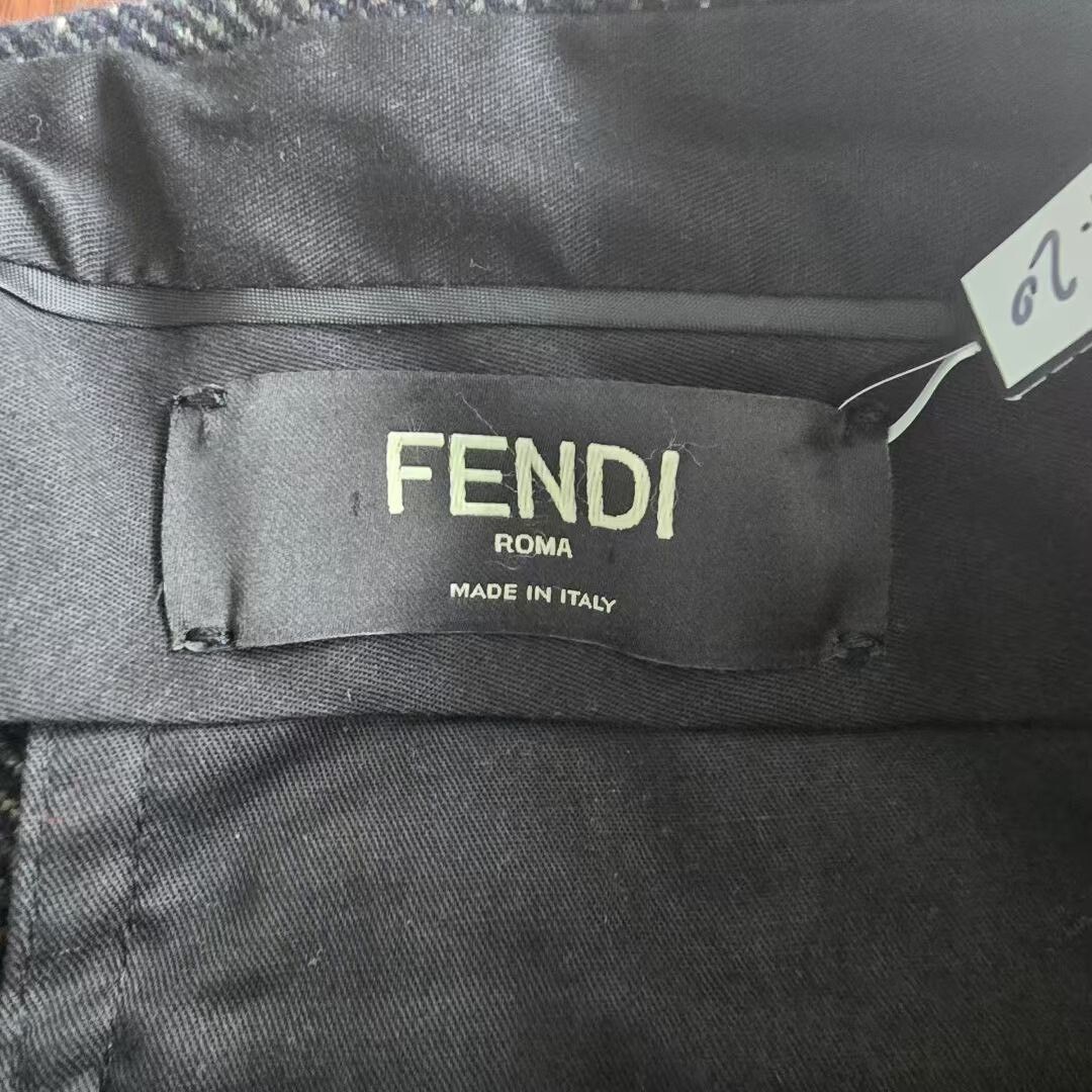 Fendi Fendi Wool Trousers in Dark Color Size US 34 / EU 50 - 3 Thumbnail