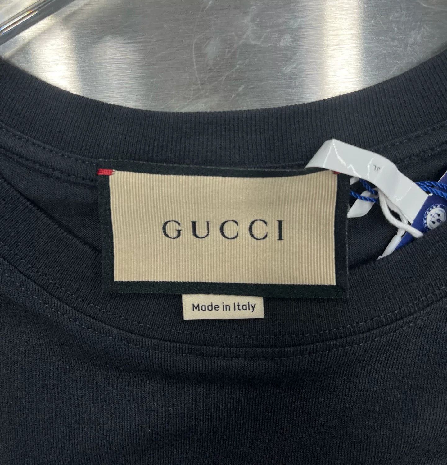 Gucci Gucci Black Pink Glitter Logo T-Shirt Size XXS / US 00 / IT 34 - 3 Thumbnail