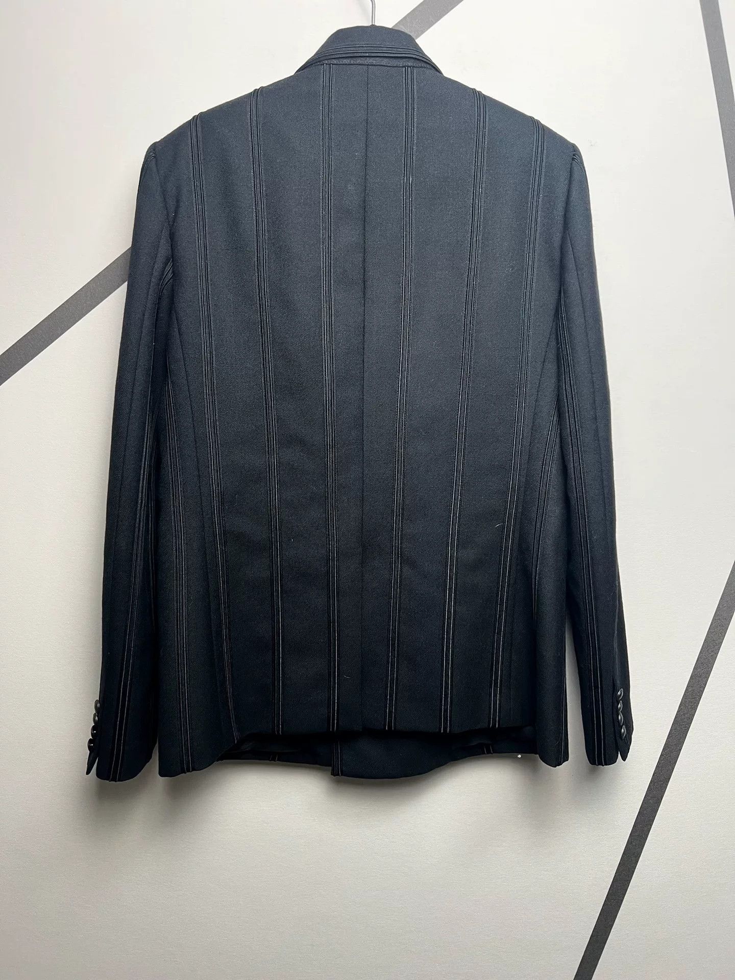 Saint Laurent Paris Saint Laurent Black Double-Breasted Blazer Size US M / EU 48-50 / 2 - 2 Thumbnail
