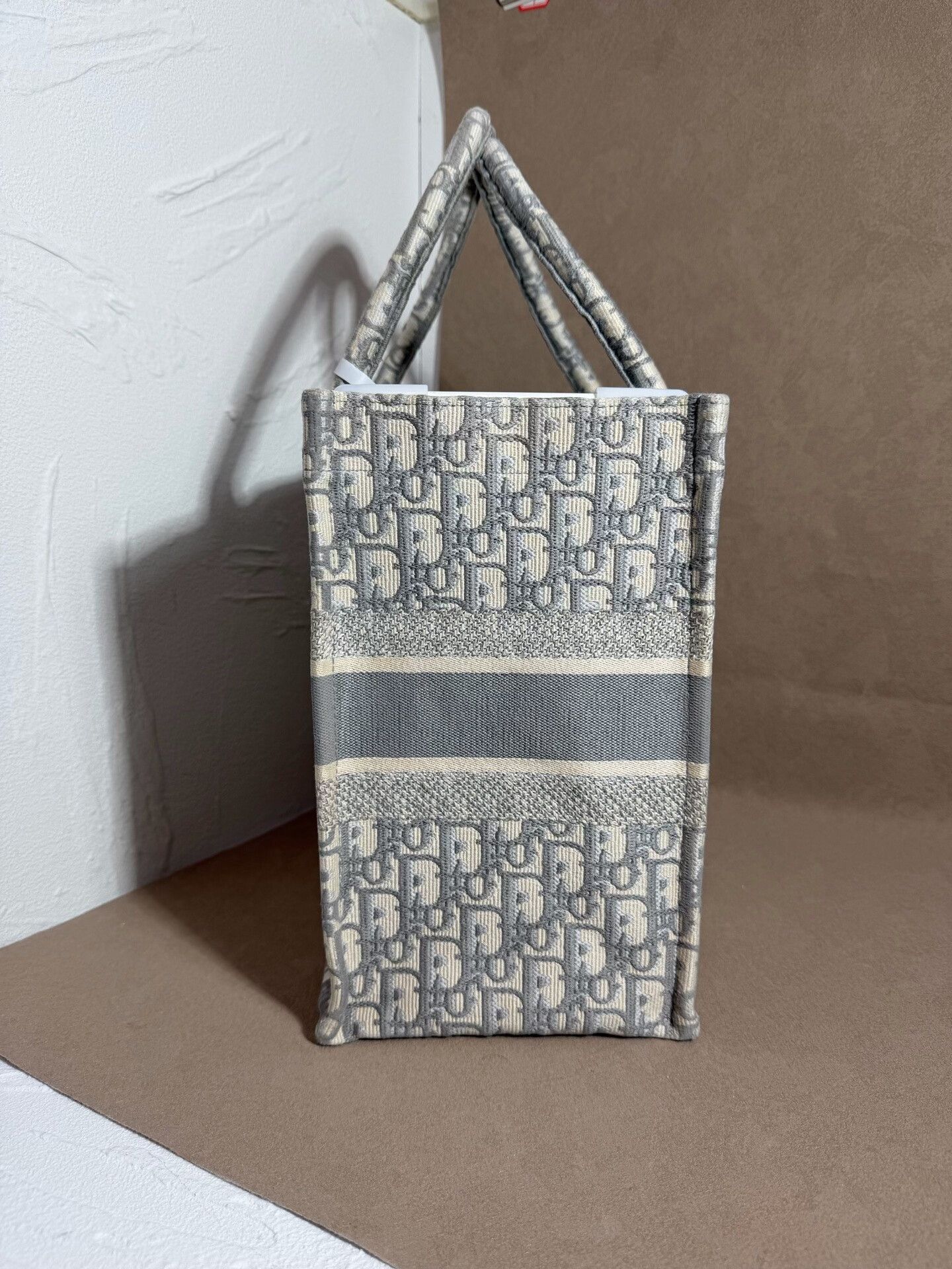 Dior Dior Gray Book Tote with Embossed Design Size ONE SIZE - 4 Thumbnail