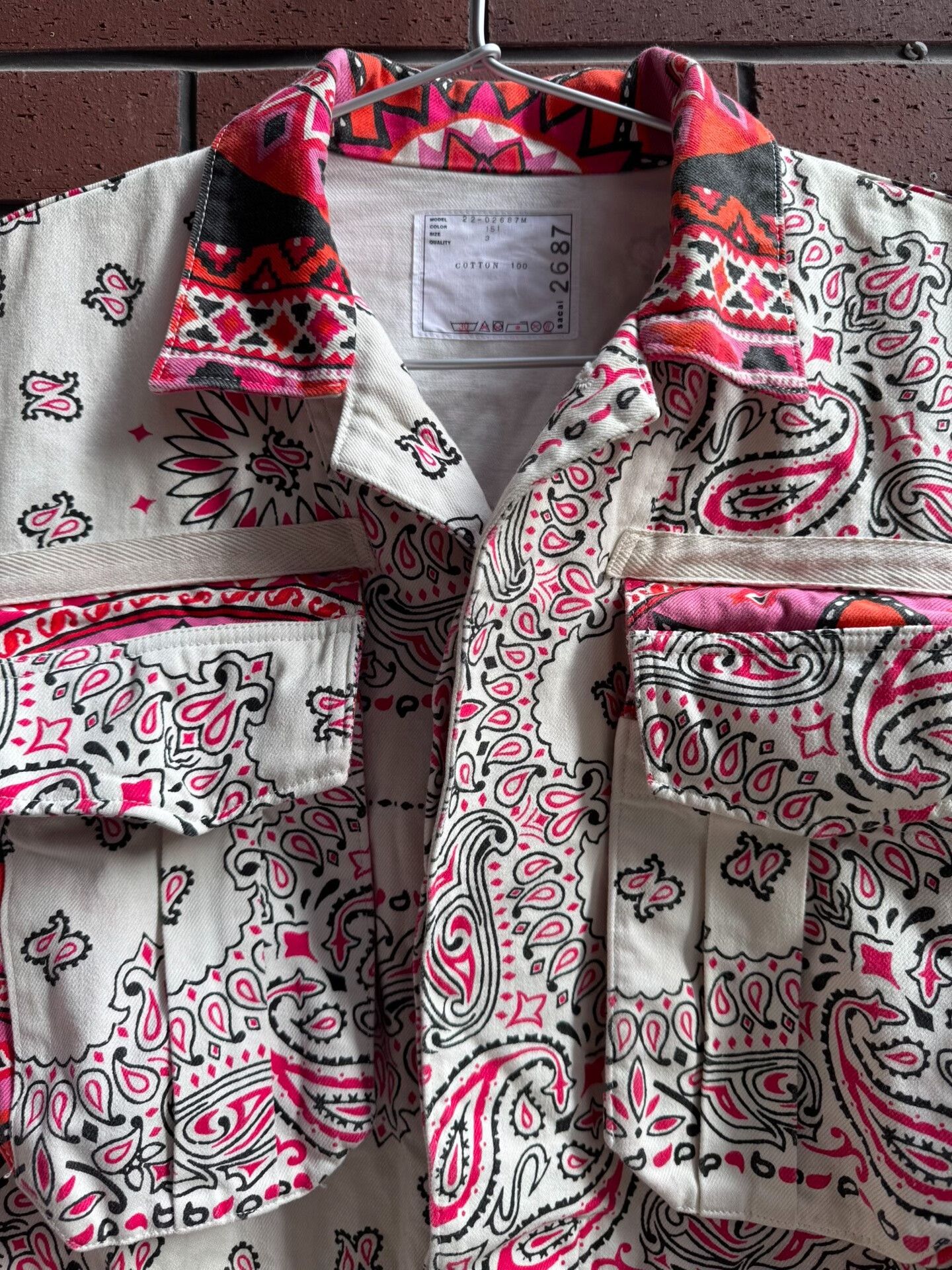 Sacai Sacai Paisley Print Shirt Jacket Size US L / EU 52-54 / 3 - 3 Thumbnail