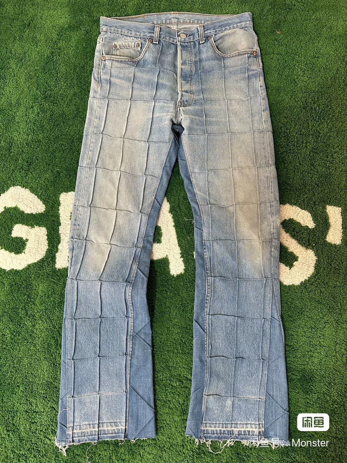 Gallery Dept. Gallery Dept Crocodile Flared Denim Pants Size US 30 / EU 46 - 2 Thumbnail