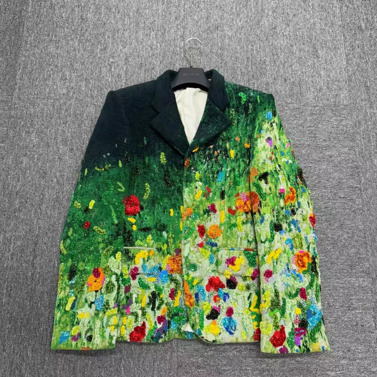 Louis Vuitton Louis Vuitton Floral Pattern Suit Jacket Size US S / EU 44-46 / 1 - 3 Thumbnail