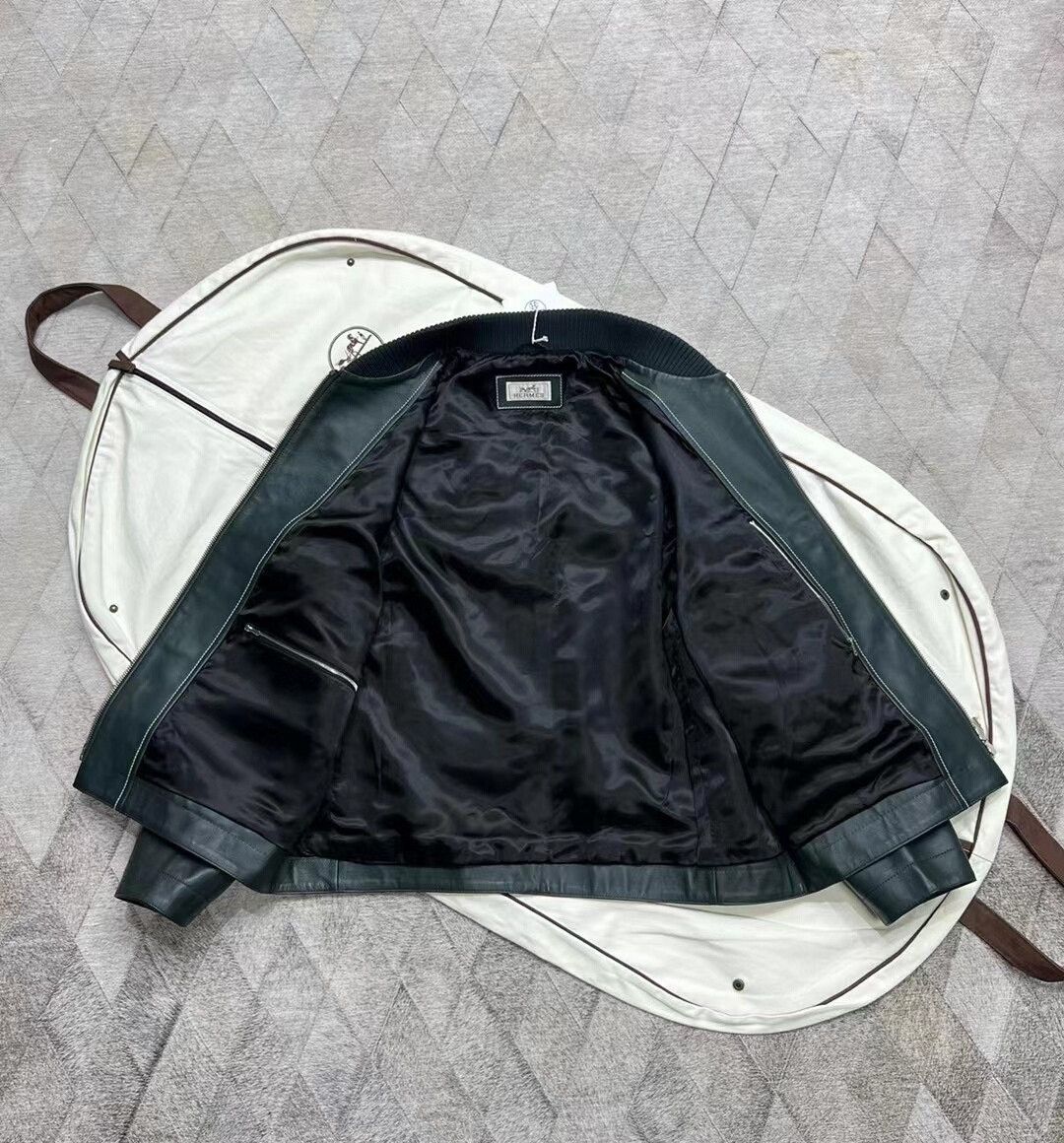 Hermes Hermes Men's Leather Jacket 22AW Size US M / EU 48-50 / 2 - 6 Thumbnail