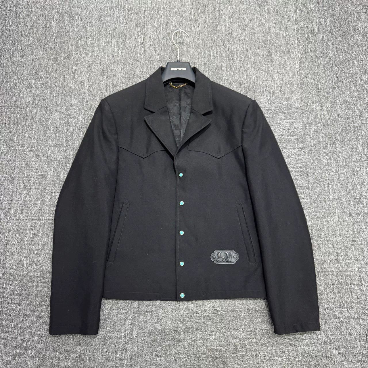 Louis Vuitton Louis Vuitton Short Black Suit Jacket Size US M / EU 48-50 / 2 - 2 Thumbnail