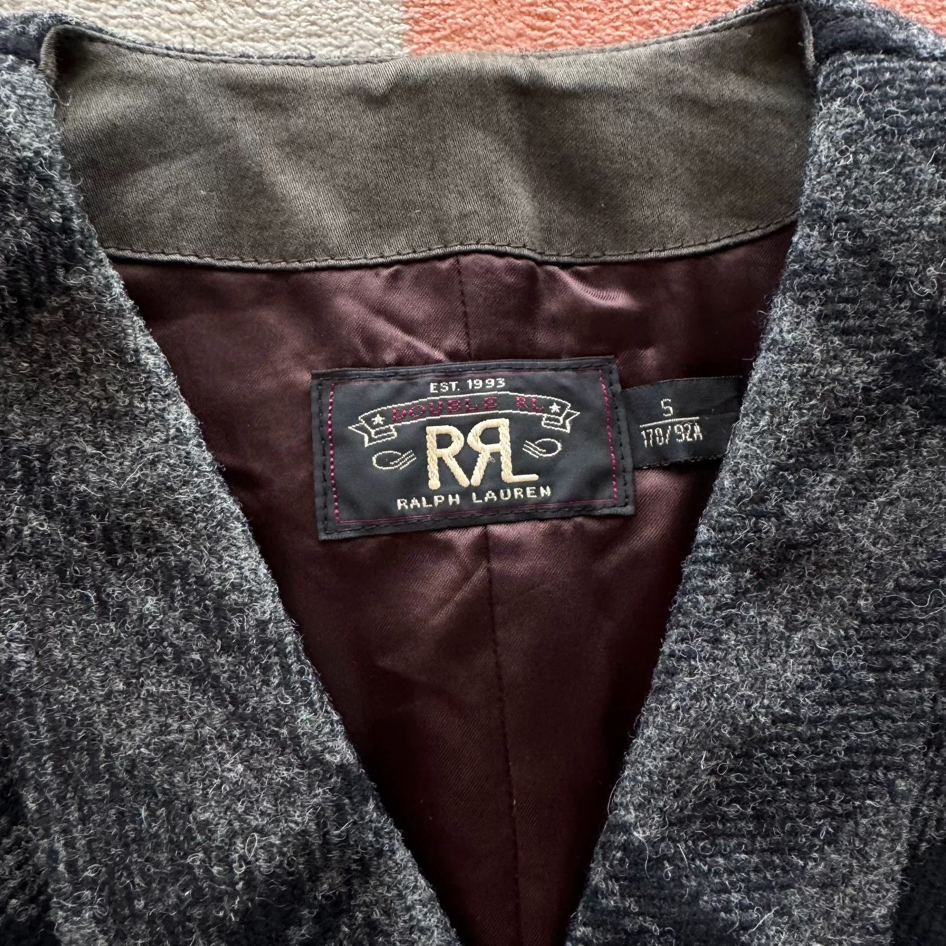 RRL Ralph Lauren Gray Wool Plaid Vest by Ralph Lauren Size US S / EU 44-46 / 1 - 4 Thumbnail