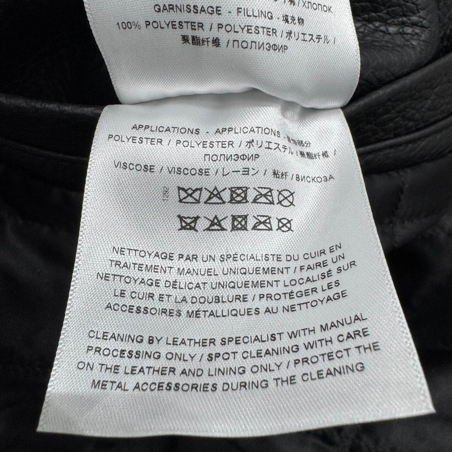 Givenchy Givenchy Black Leather Racing Jacket Size US M / EU 48-50 / 2 - 4 Thumbnail