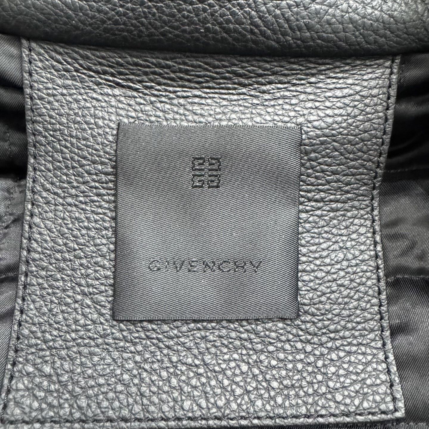 Givenchy Givenchy Black Leather Racing Jacket Size US M / EU 48-50 / 2 - 2 Thumbnail
