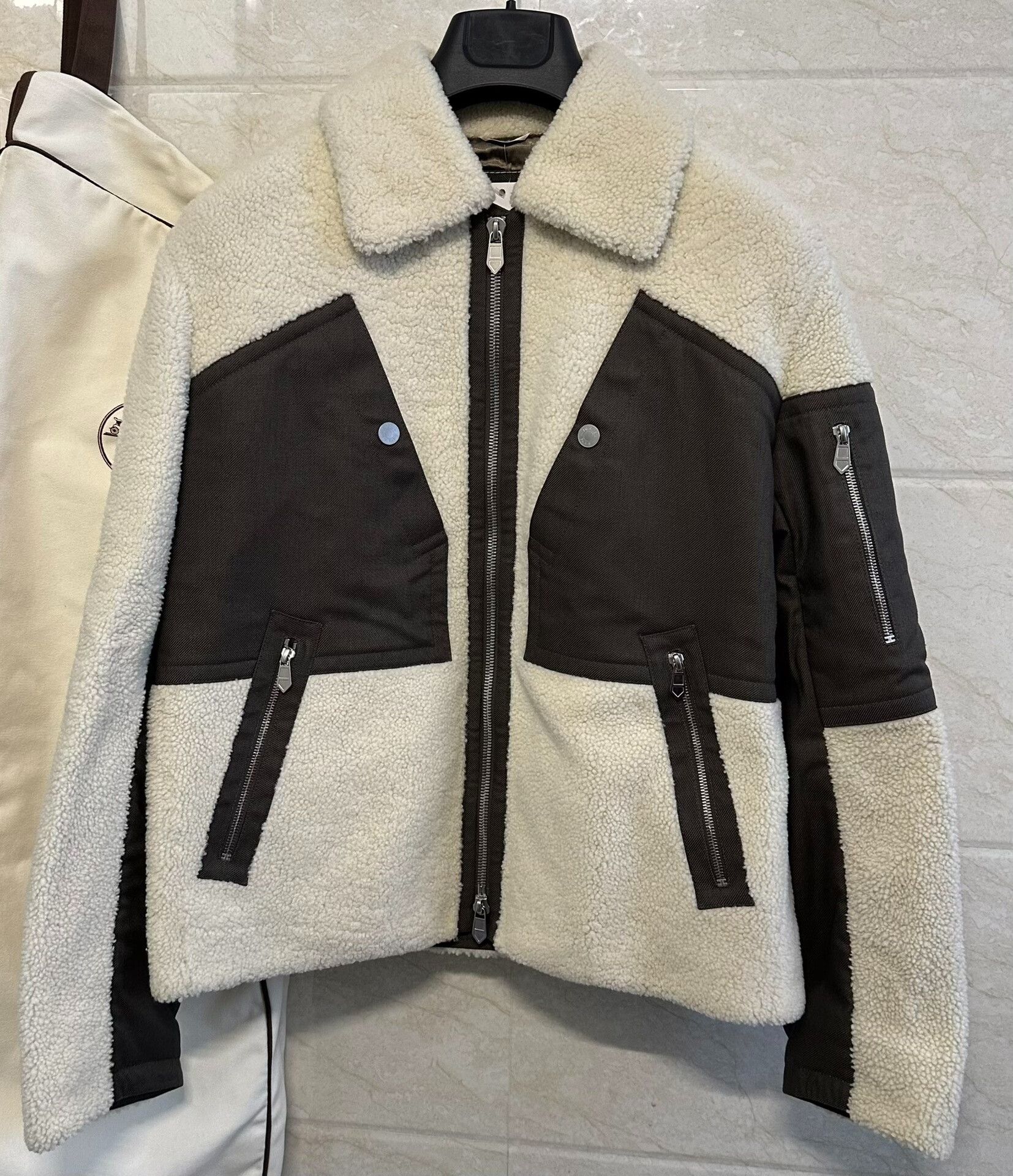 Hermes Hermes Shearling Flight Jacket for Men Size US M / EU 48-50 / 2 - 2 Thumbnail