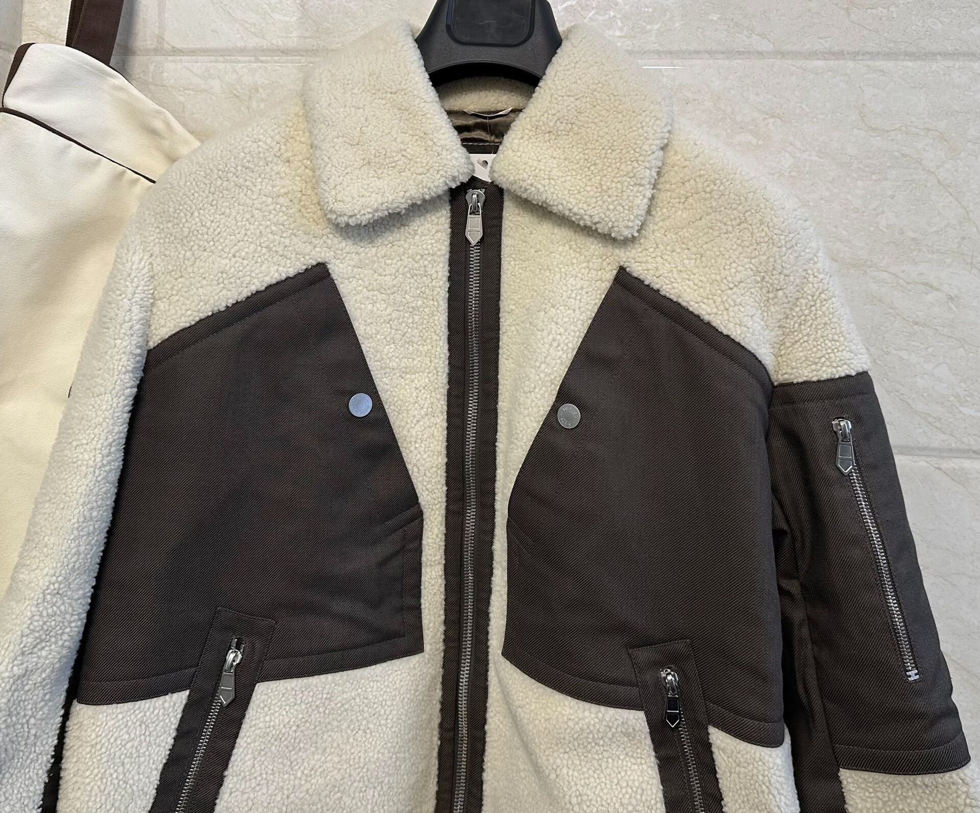 Hermes Hermes Shearling Flight Jacket for Men Size US M / EU 48-50 / 2 - 4 Thumbnail