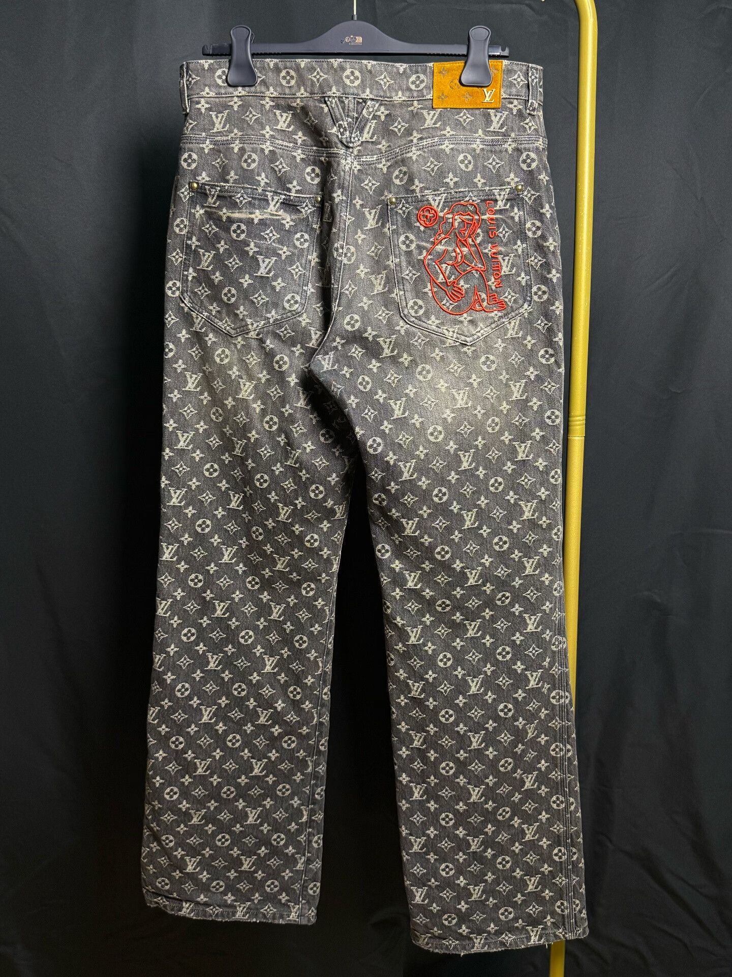 Louis Vuitton Louis Vuitton Embroidered Denim Jeans Size US 32 / EU 48 - 3 Thumbnail