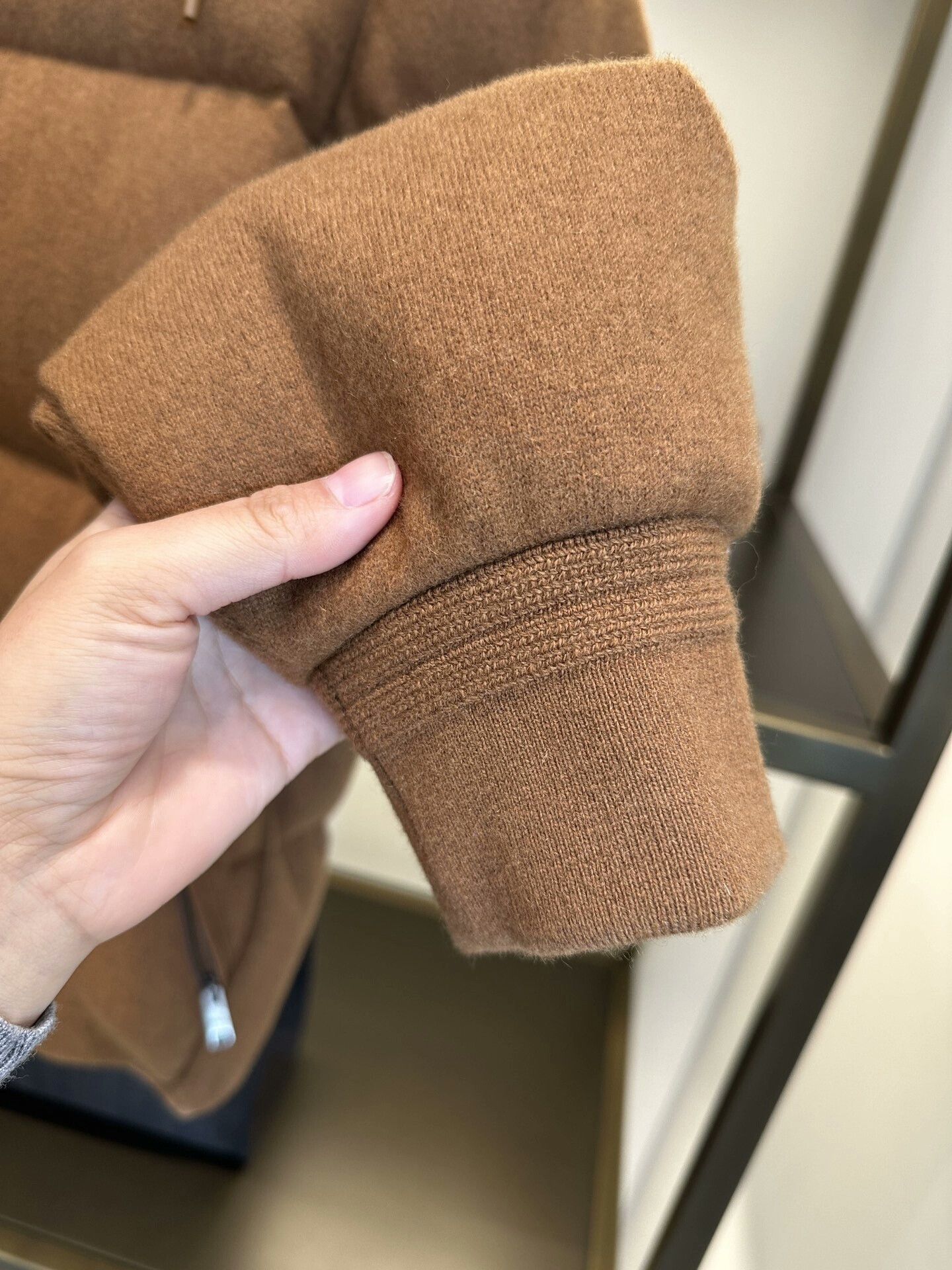 Ermenegildo Zegna Zegna Brown Cashmere Puffer Jacket for Men Size US M / EU 48-50 / 2 - 8 Thumbnail