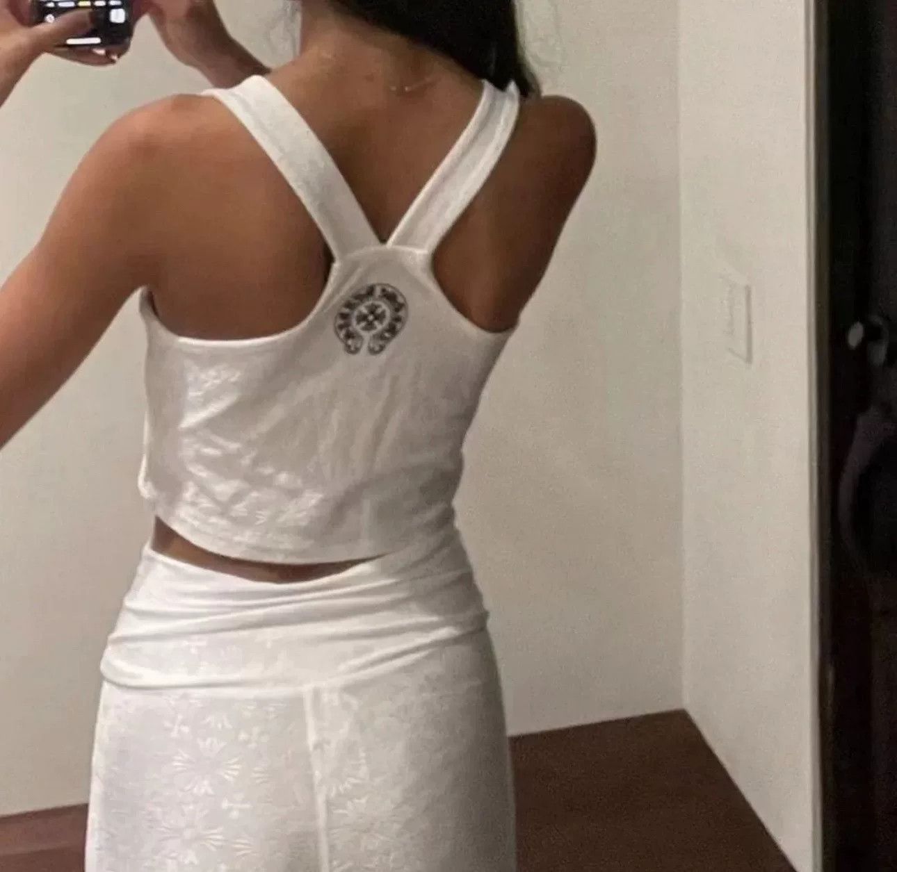 Chrome Hearts Chrome Hearts White Cropped Tank Top Size M / US 6-8 / IT 42-44 - 6 Thumbnail