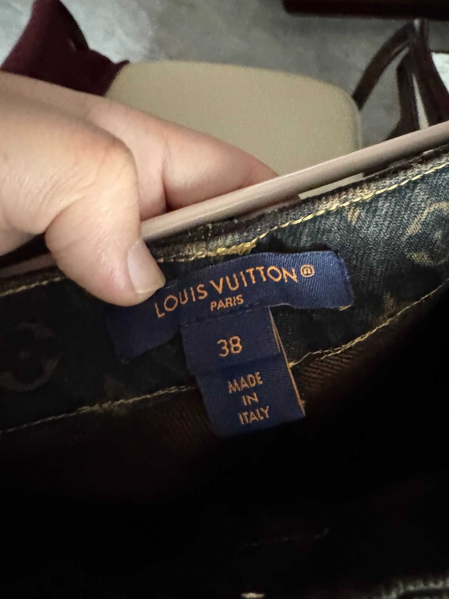 Louis Vuitton Louis Vuitton Monogram Denim Jeans Size 38 Size 38" / US 16 / IT 52 - 3 Thumbnail