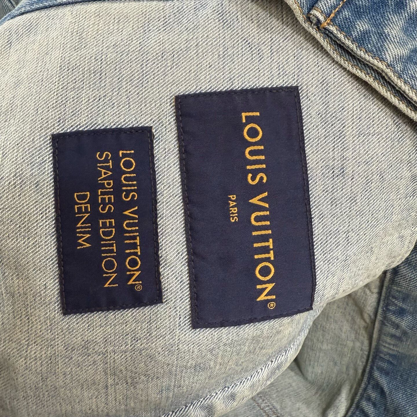 Louis Vuitton Louis Vuitton Light Blue Denim Jacket Size US L / EU 52-54 / 3 - 3 Thumbnail