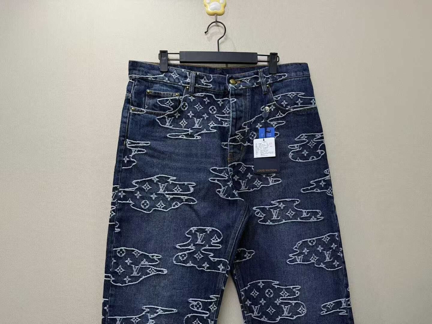 Louis Vuitton Louis Vuitton Cloud Logo Jeans Size US 34 / EU 50 - 2 Thumbnail