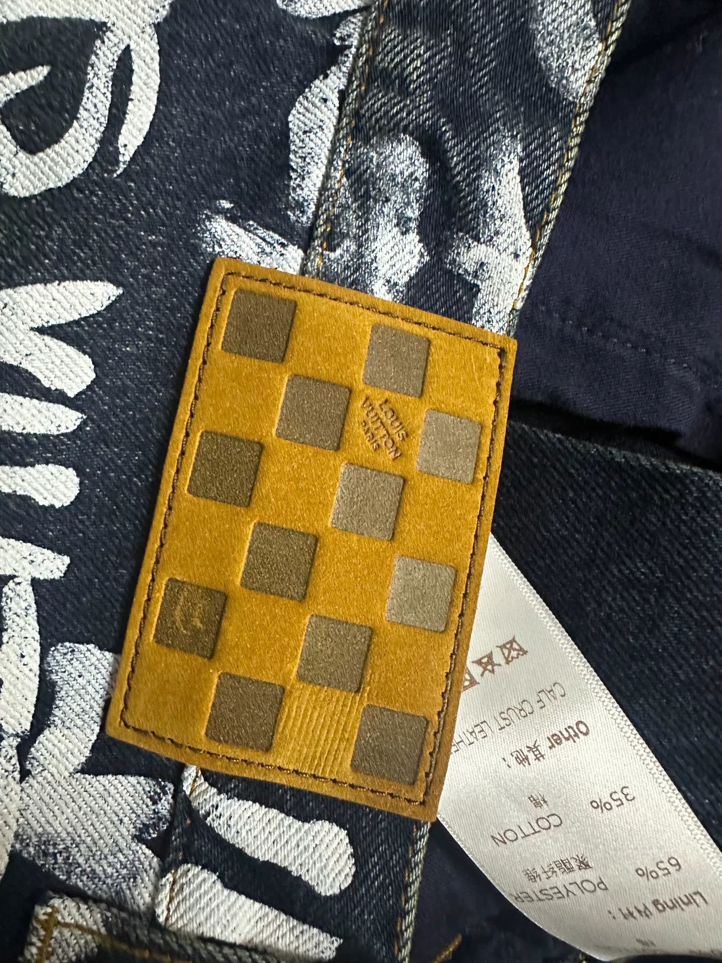 Louis Vuitton Louis Vuitton Nigo Graffiti Denim Pants Size US 30 / EU 46 - 7 Thumbnail