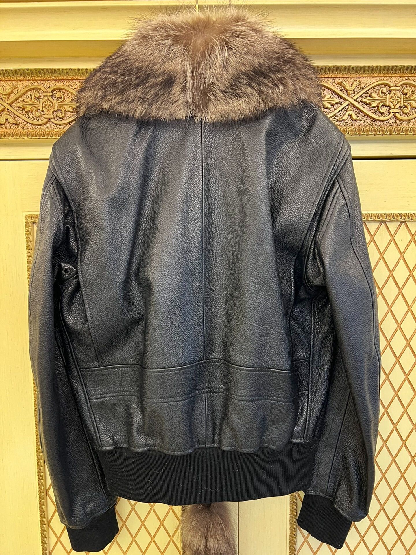 Givenchy Givenchy Fur Collar Black Leather Jacket Size US S / EU 44-46 / 1 - 7 Thumbnail
