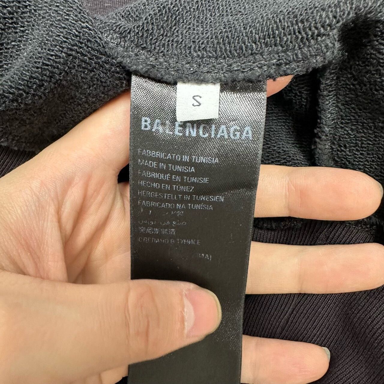 Balenciaga Balenciaga Black Brown Logo Embroidered Hoodie Size US S / EU 44-46 / 1 - 5 Thumbnail