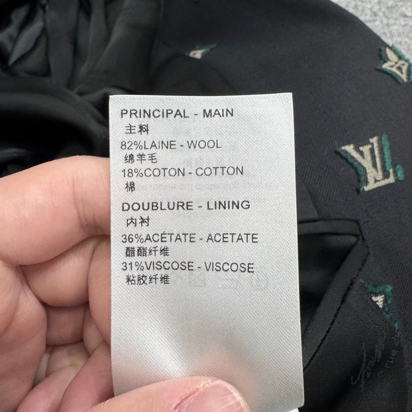 Louis Vuitton Louis Vuitton Embroidered Wool Blazer Size US L / EU 52-54 / 3 - 4 Thumbnail
