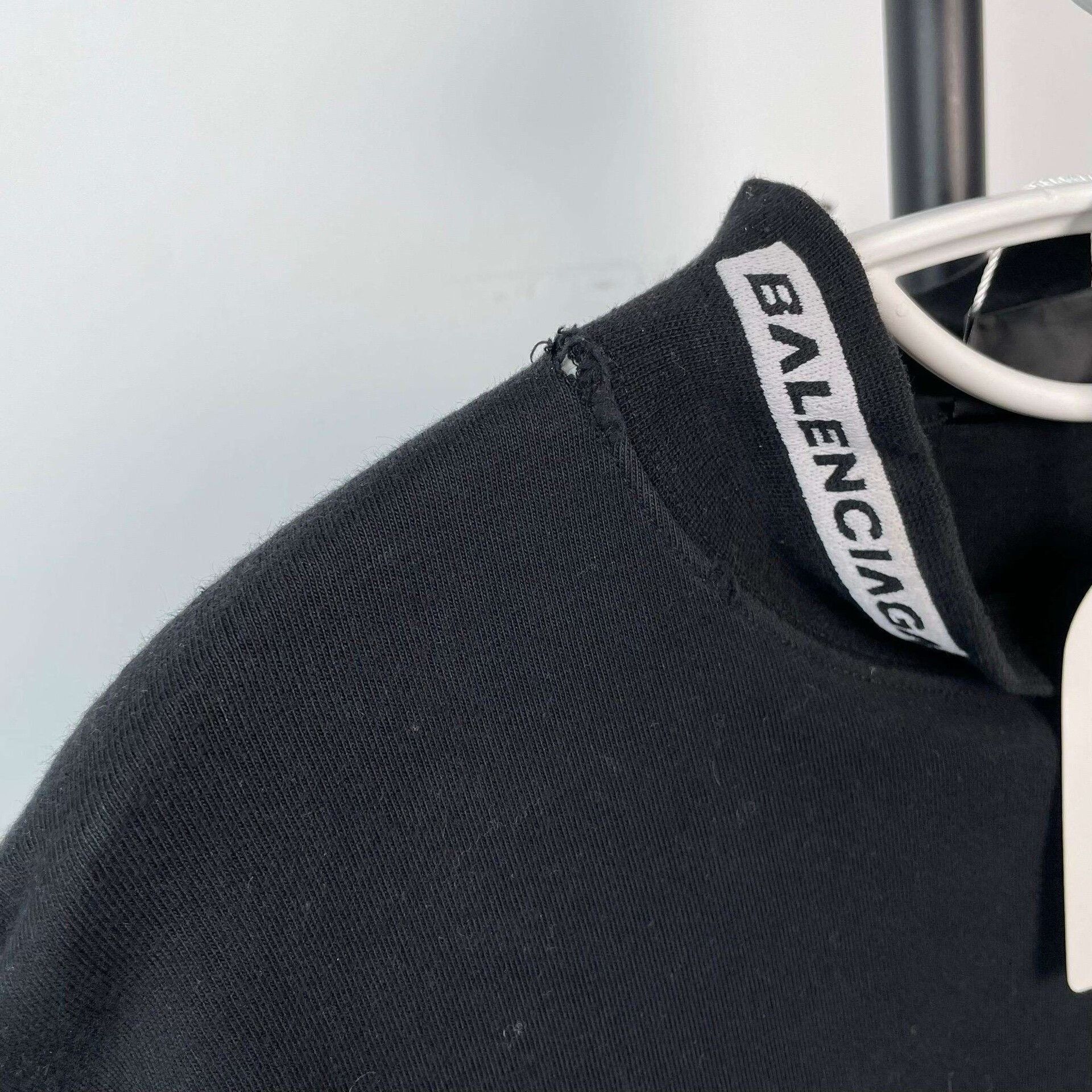 Balenciaga Balenciaga Black Logo Print Long Sleeve Sweatshirt Size US L / EU 52-54 / 3 - 6 Thumbnail