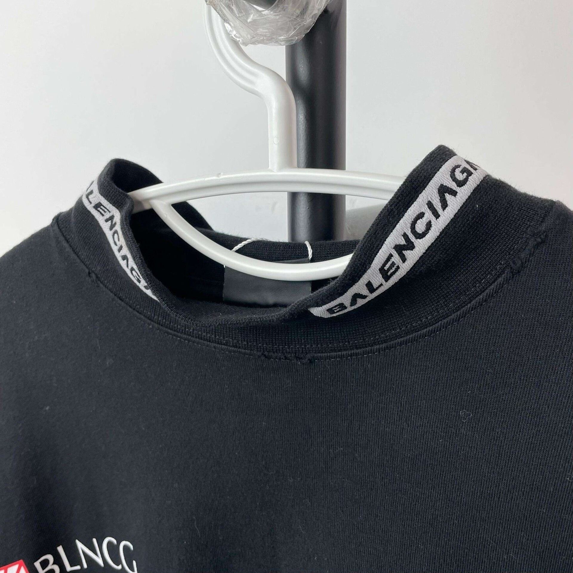 Balenciaga Balenciaga Black Logo Print Long Sleeve Sweatshirt Size US L / EU 52-54 / 3 - 4 Thumbnail
