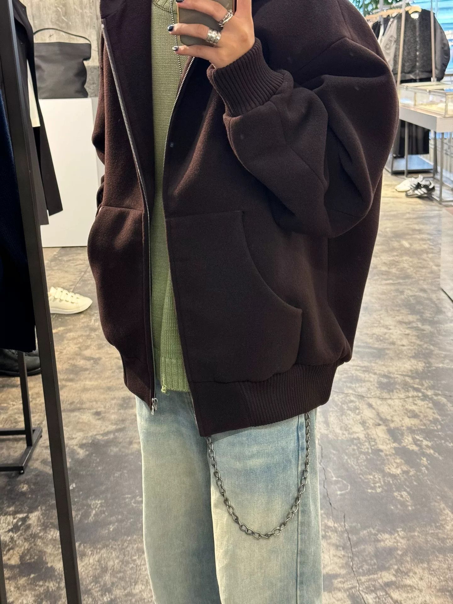 Auralee Auralee Heavy Wool Zip Hoodie in Brown Size US S / EU 44-46 / 1 - 5 Thumbnail