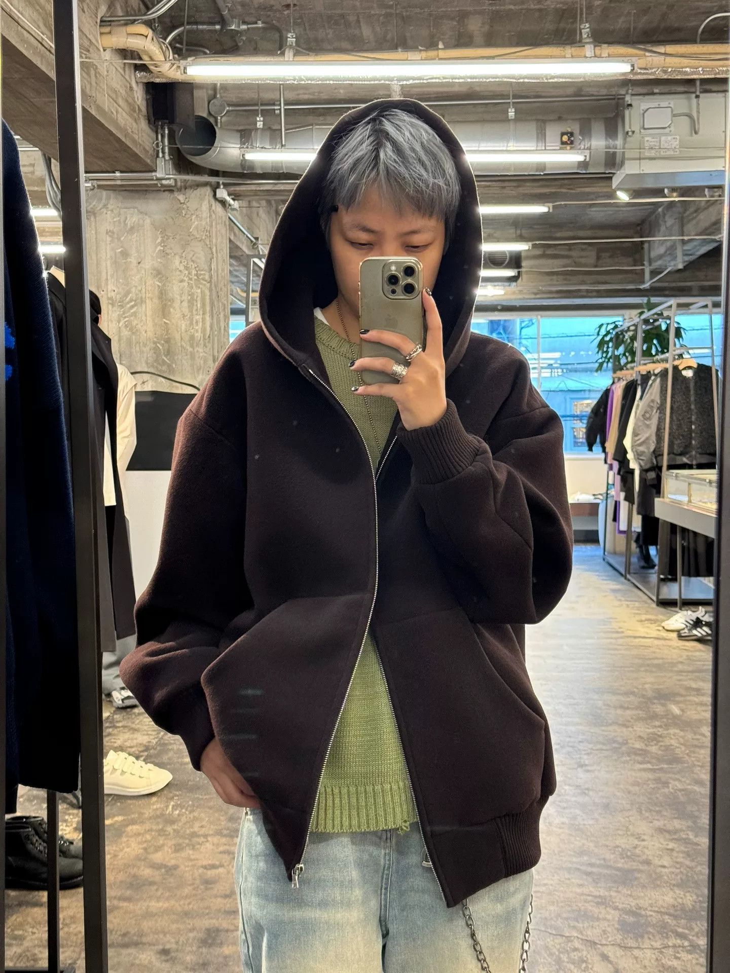 Auralee Auralee Heavy Wool Zip Hoodie in Brown Size US S / EU 44-46 / 1 - 4 Thumbnail