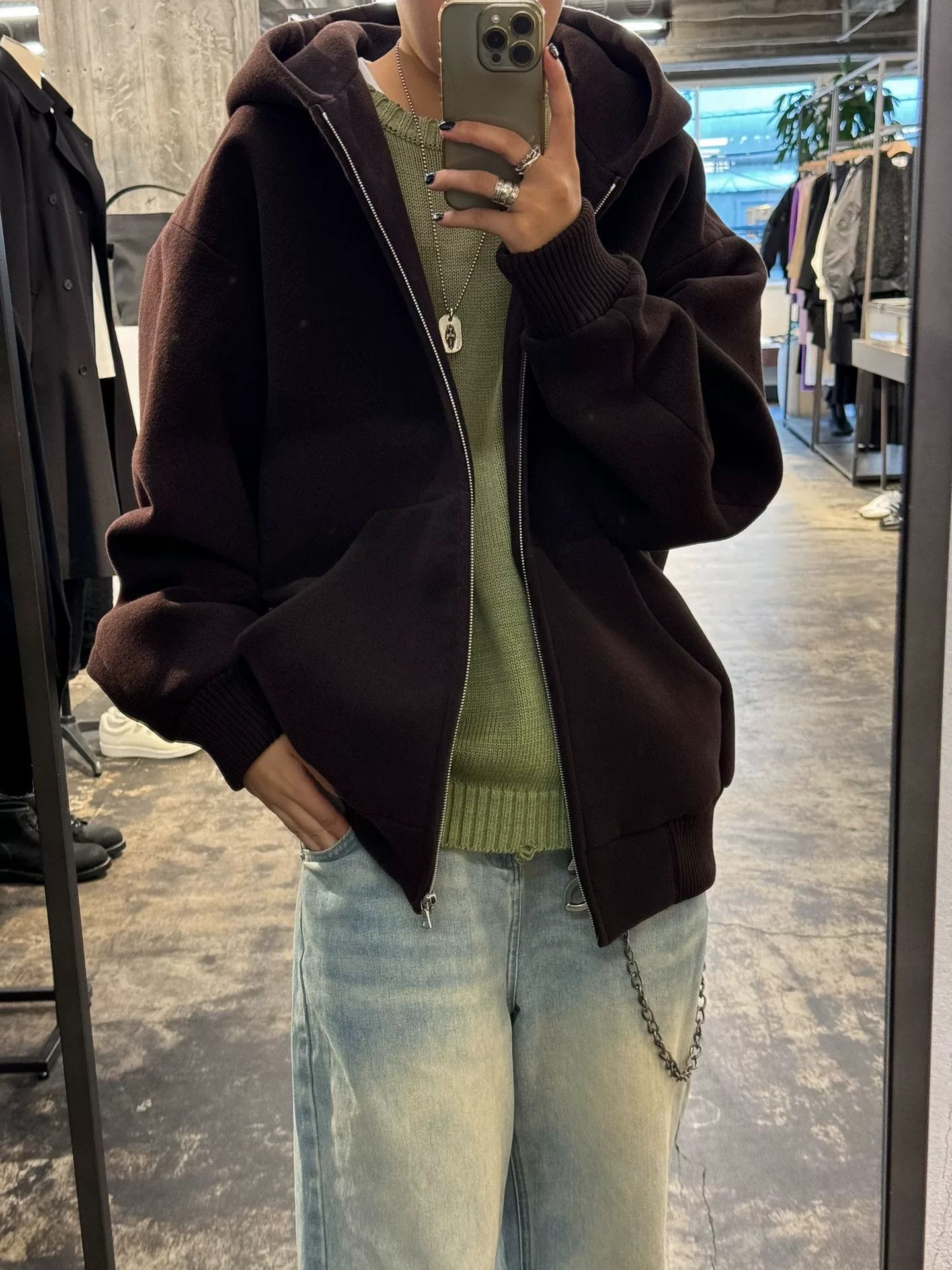 Auralee Auralee Heavy Wool Zip Hoodie in Brown Size US S / EU 44-46 / 1 - 6 Thumbnail