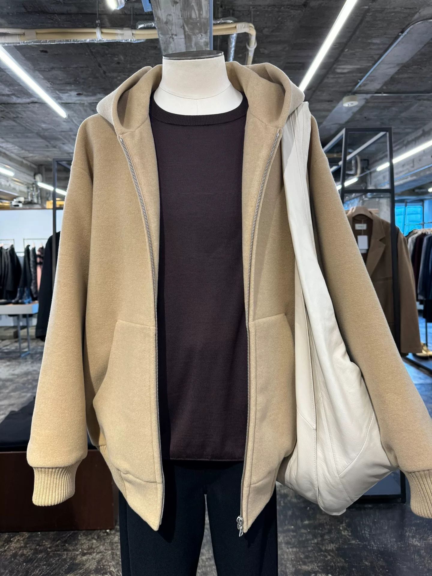 Auralee Auralee Heavy Wool Zip Hoodie in Brown Size US S / EU 44-46 / 1 - 3 Thumbnail