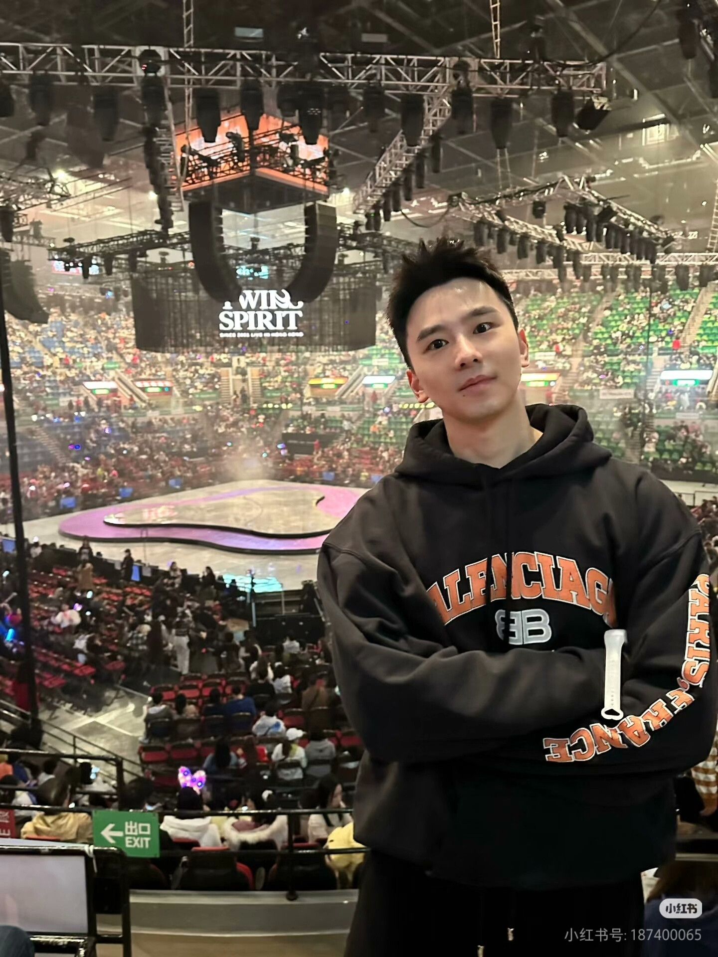 Balenciaga Balenciaga Black Hoodie with Orange Logo Size US XS / EU 42 / 0 - 6 Thumbnail