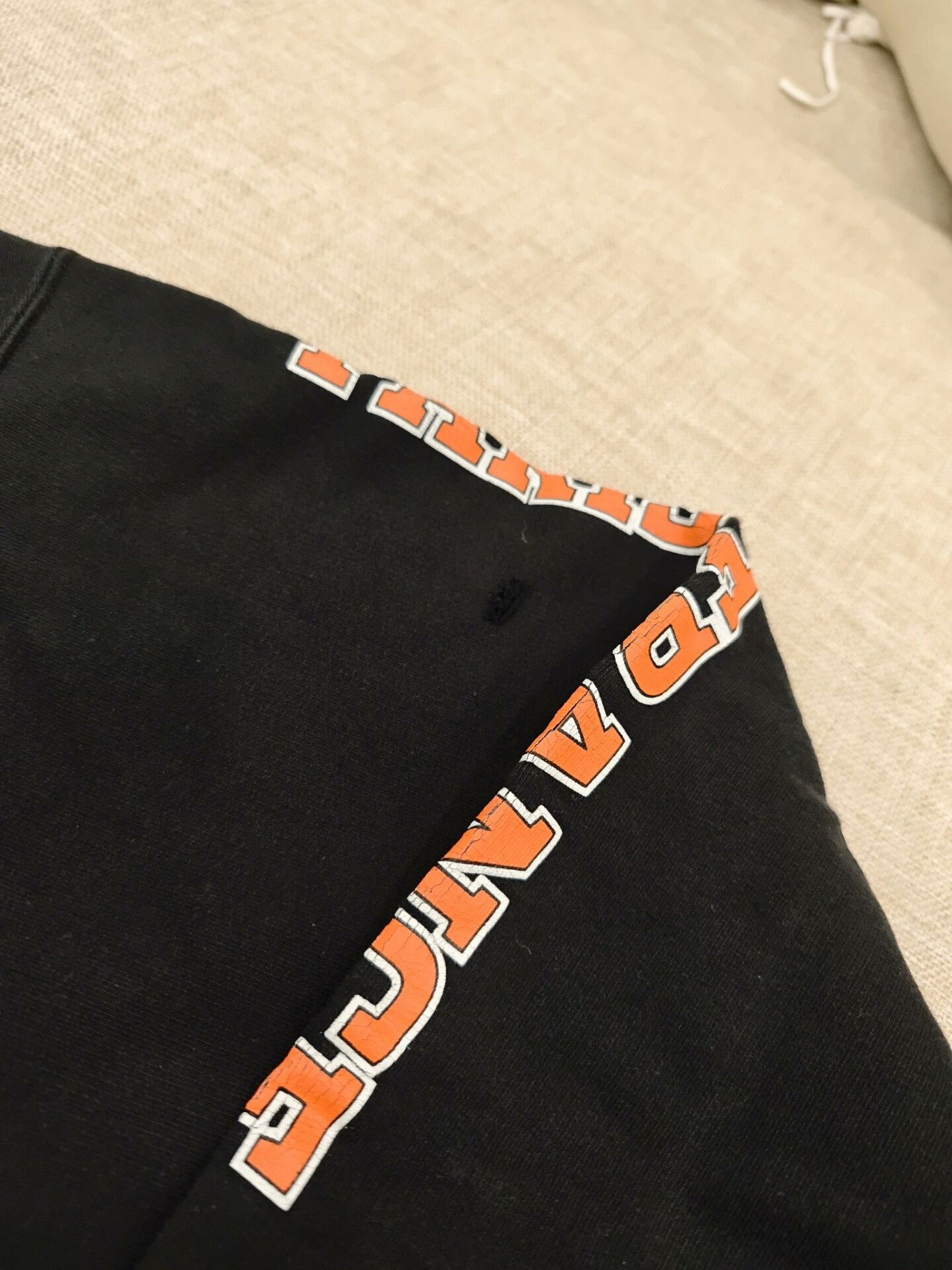 Balenciaga Balenciaga Black Hoodie with Orange Logo Size US XS / EU 42 / 0 - 8 Thumbnail