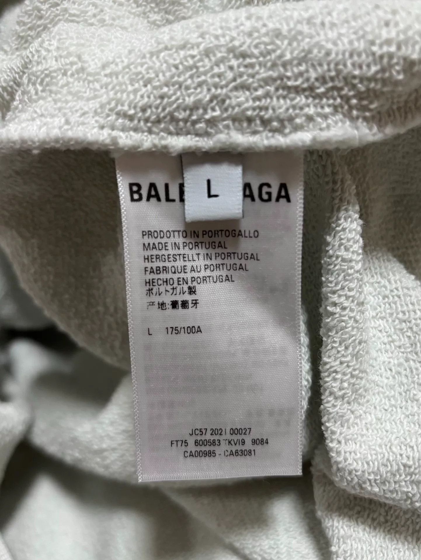 Balenciaga Balenciaga Embroidered Hoodie in Light Color Size US L / EU 52-54 / 3 - 4 Thumbnail