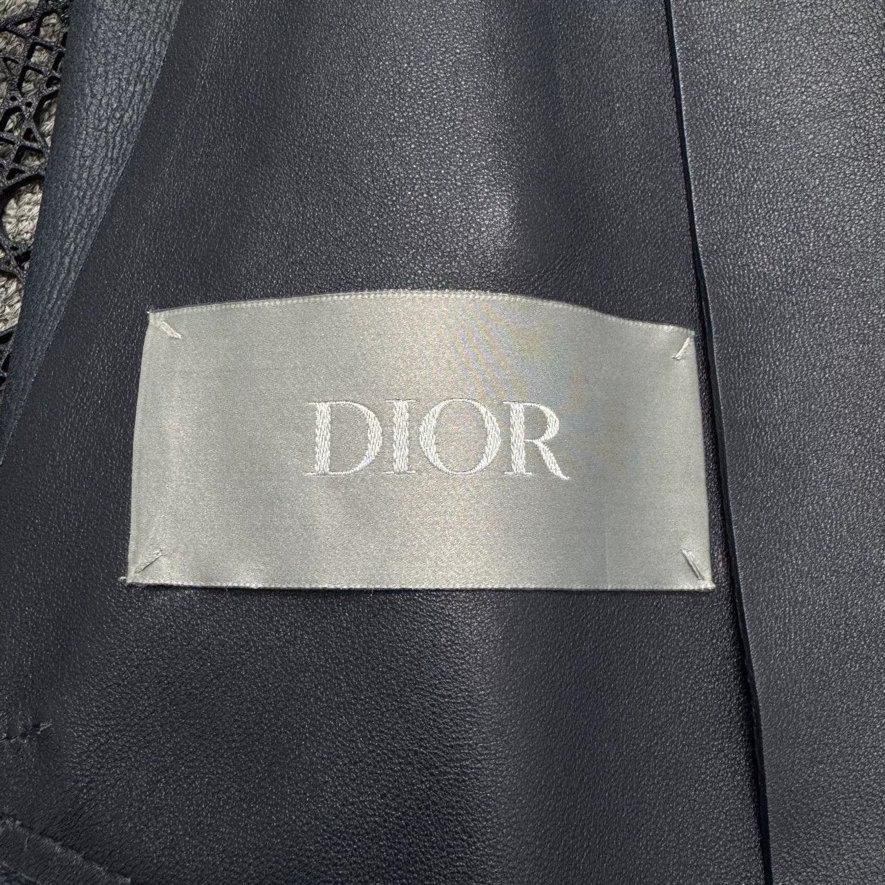 Dior Dior Hollow Leather Jacket Size 48 Size US M / EU 48-50 / 2 - 2 Thumbnail