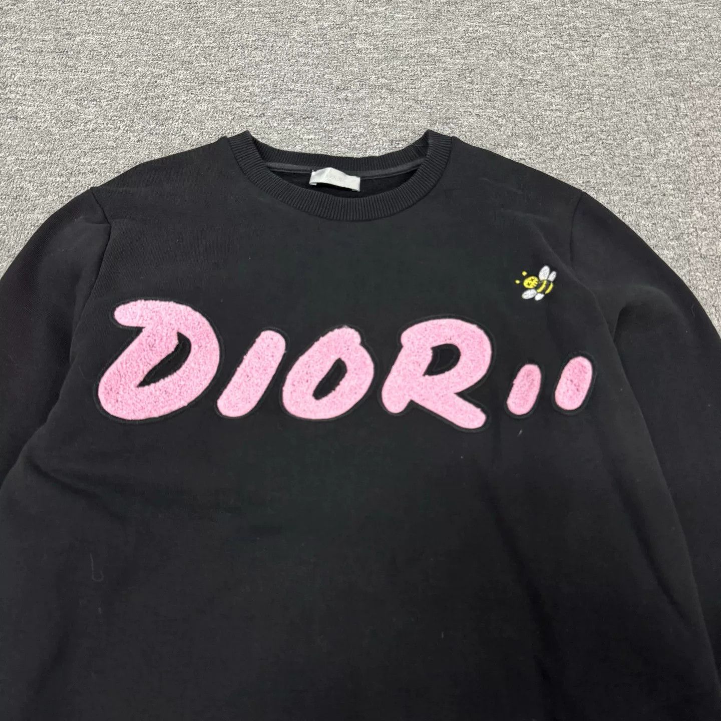Dior Dior Black Floral Logo Sweatshirt for Women Size S / US 4 / IT 40 - 4 Thumbnail