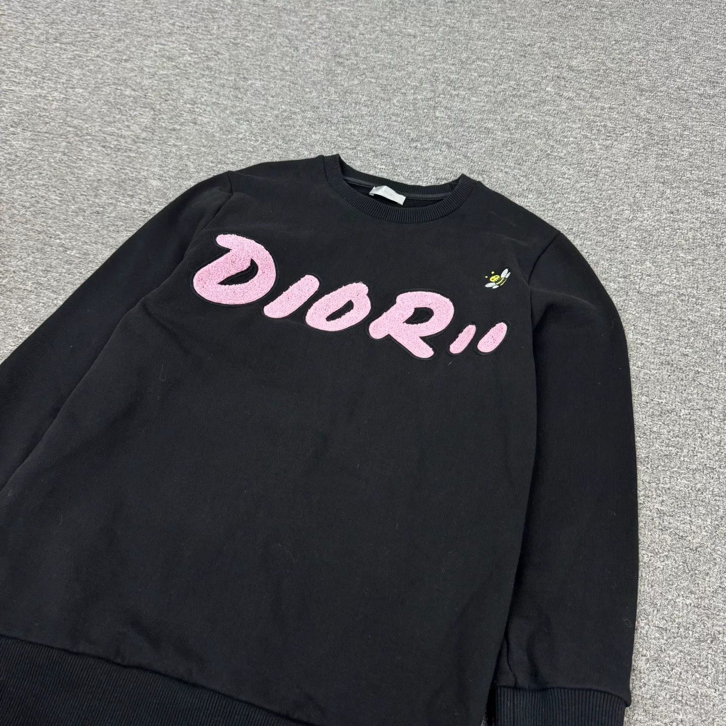 Dior Dior Black Floral Logo Sweatshirt for Women Size S / US 4 / IT 40 - 3 Thumbnail