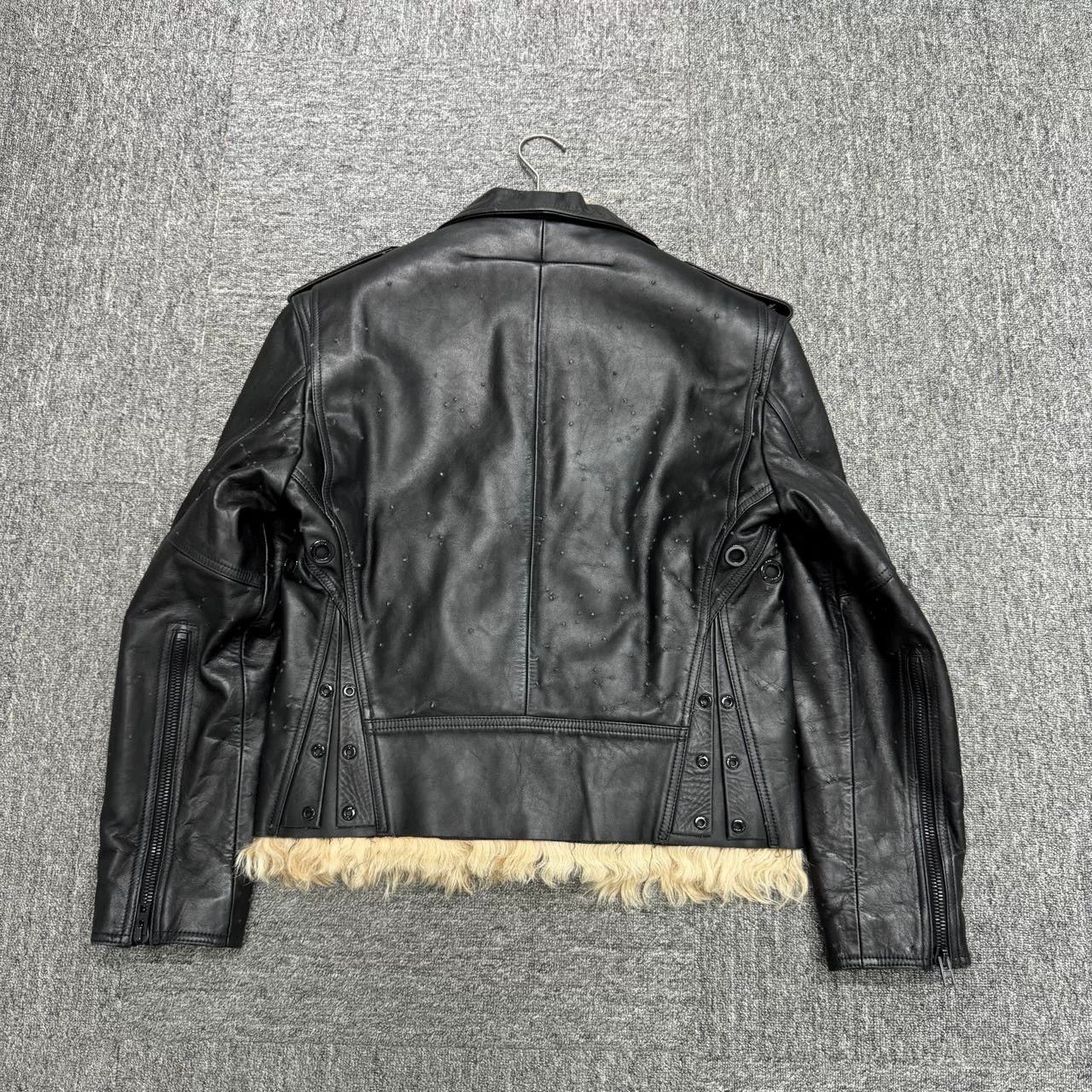 Givenchy Givenchy Black Leather Fur Trim Jacket Size US M / EU 48-50 / 2 - 5 Thumbnail