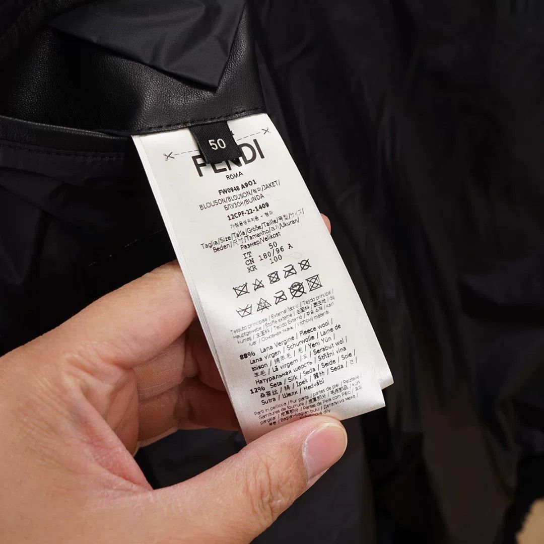 Fendi Fendi Men's Teddy Coat in Black Size US L / EU 52-54 / 3 - 8 Thumbnail