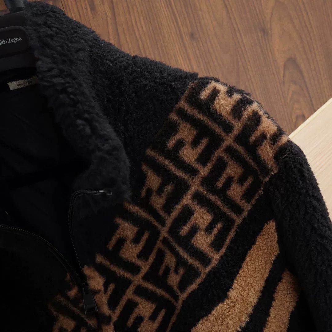 Fendi Fendi Men's Teddy Coat in Black Size US L / EU 52-54 / 3 - 4 Thumbnail