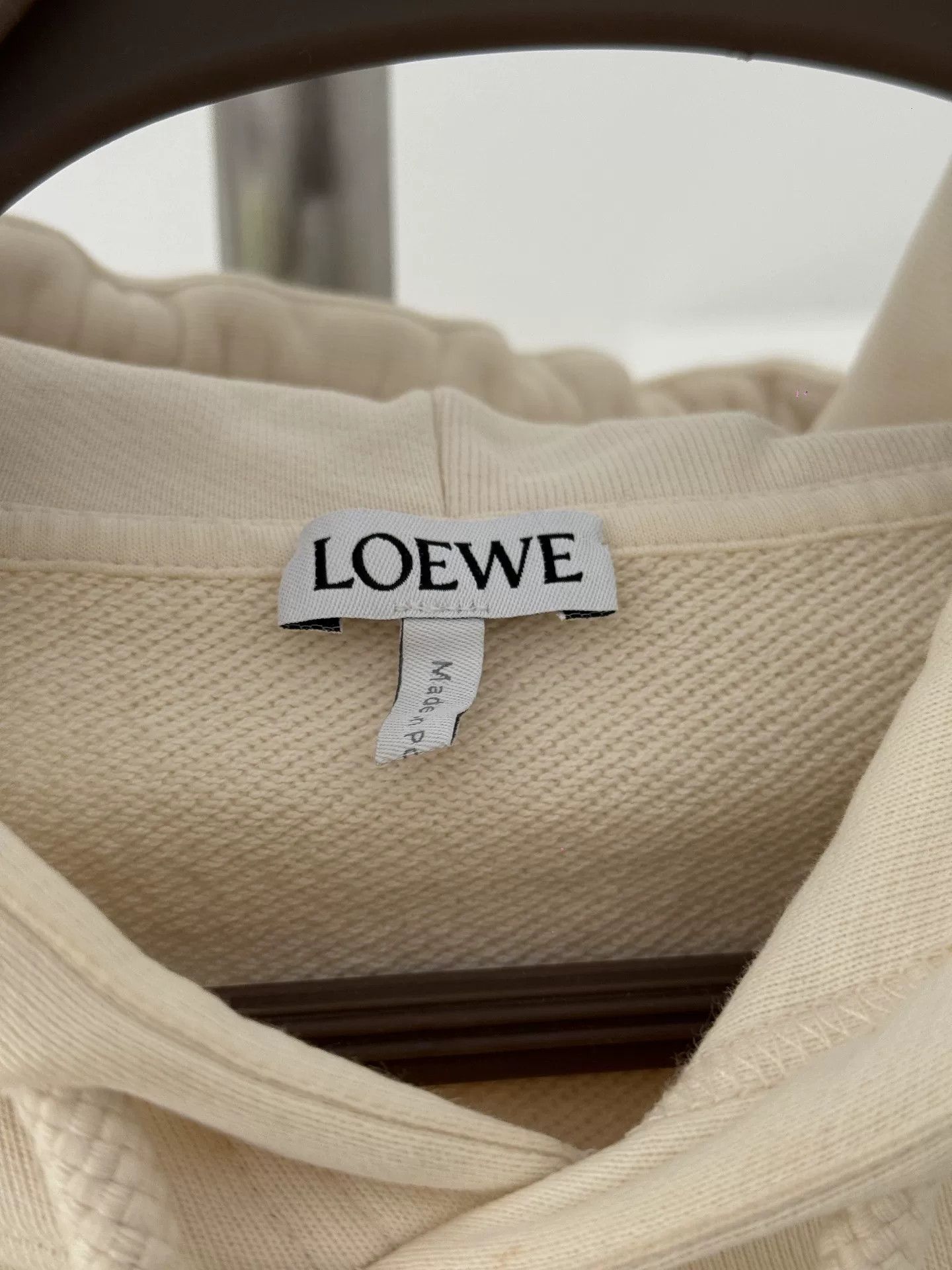 Loewe Loewe Beige Classic Logo Hoodie Size US M / EU 48-50 / 2 - 4 Thumbnail