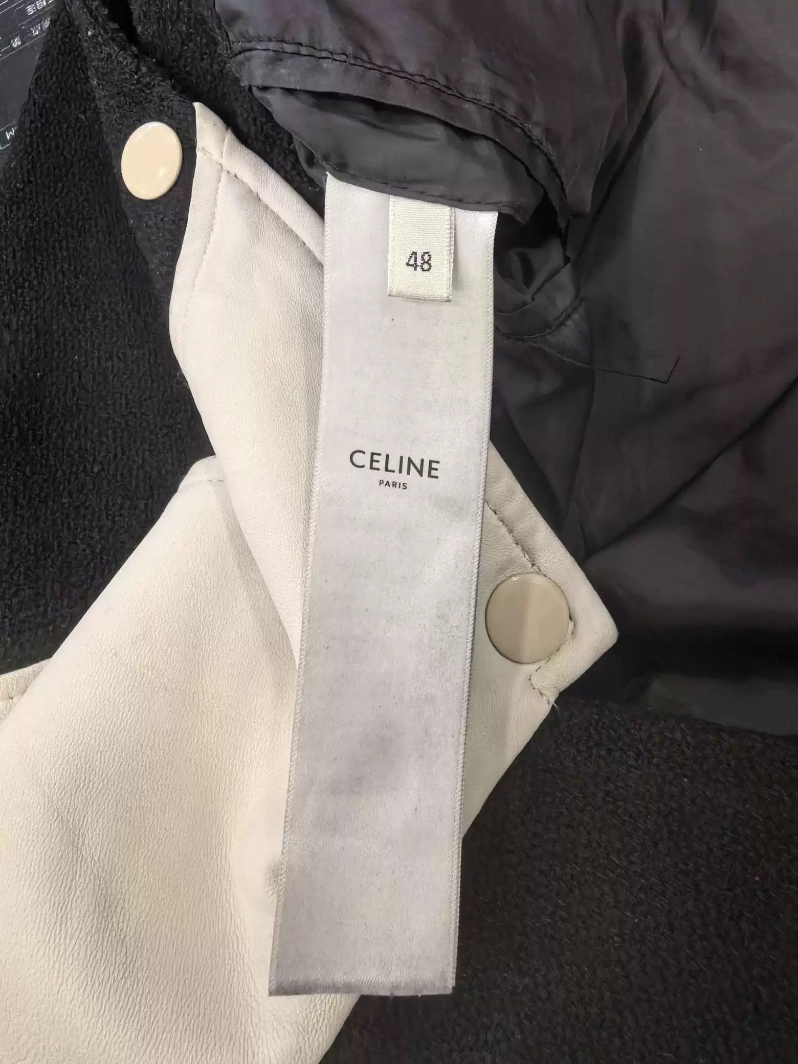 Celine Celine Black and White Baseball Jacket Size US M / EU 48-50 / 2 - 4 Thumbnail