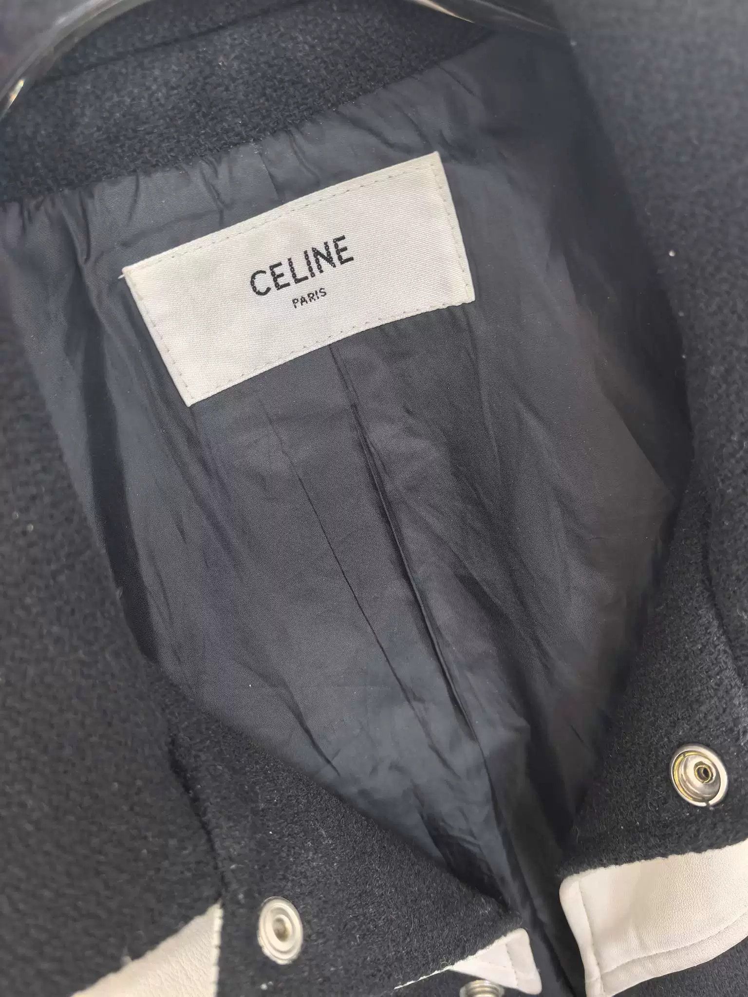 Celine Celine Black and White Baseball Jacket Size US M / EU 48-50 / 2 - 3 Thumbnail