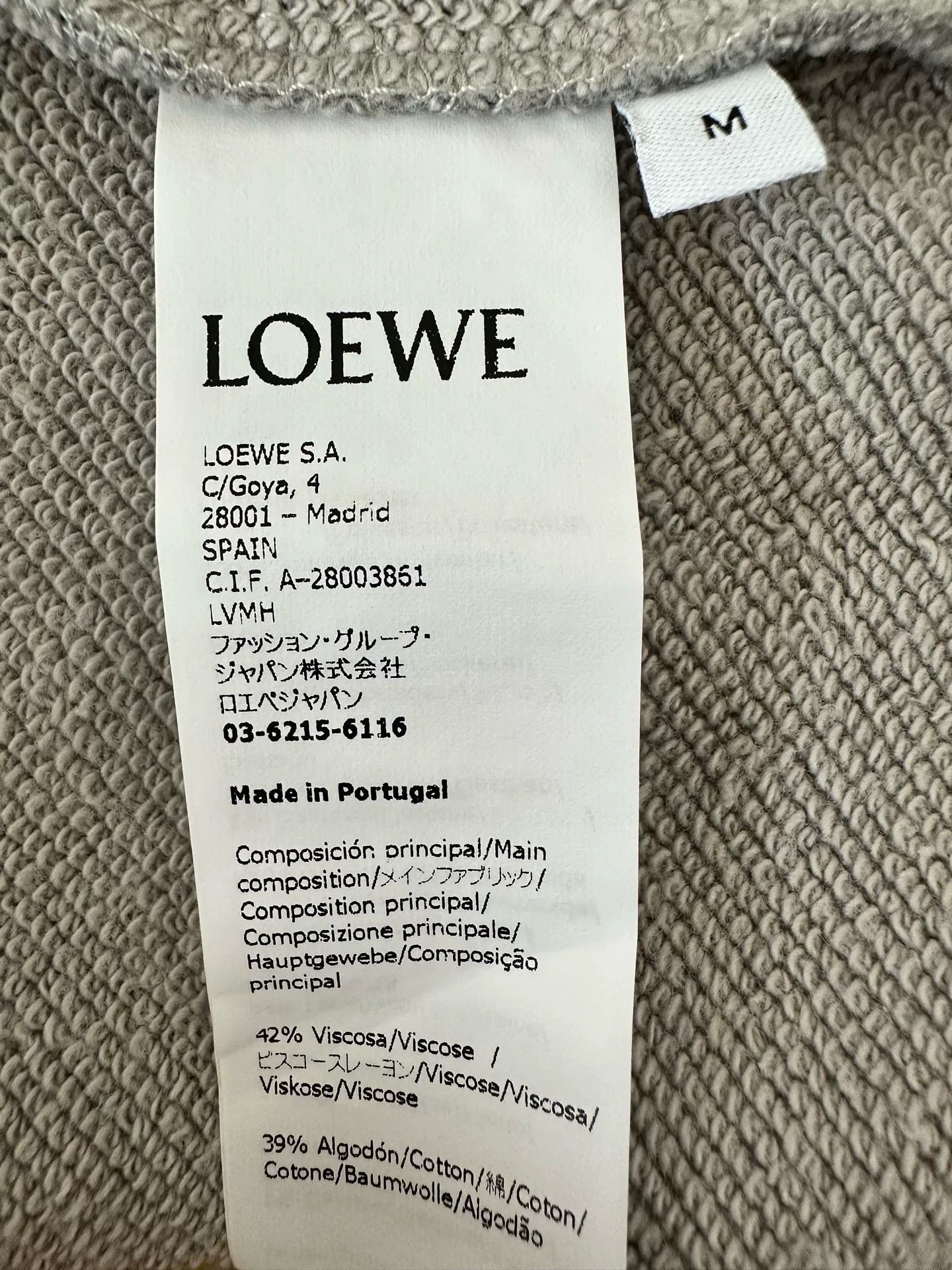 Loewe LOEWE Gray Embroidered Sweatshirt for Women Size M / US 6-8 / IT 42-44 - 7 Thumbnail