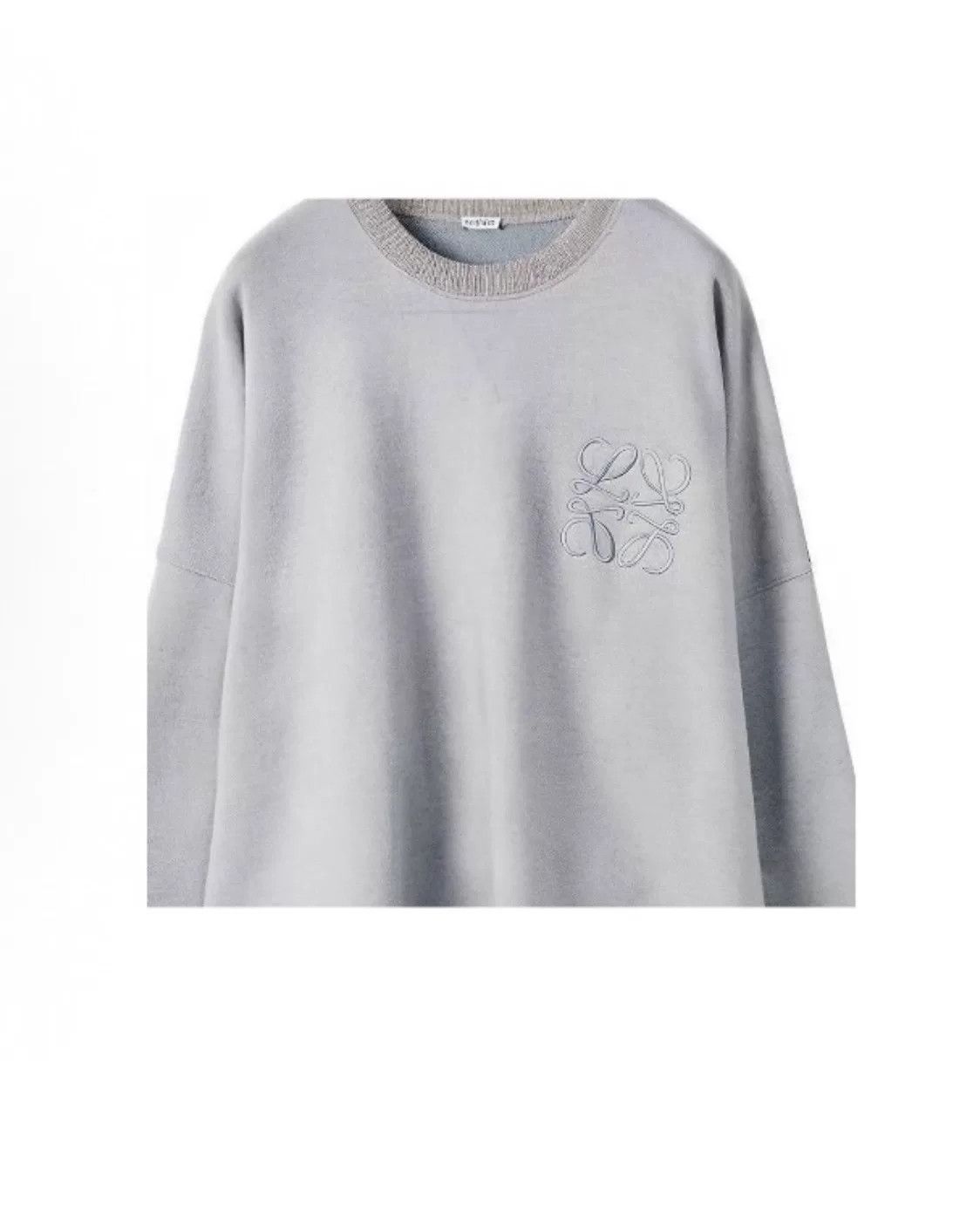 Loewe LOEWE Gray Embroidered Sweatshirt for Women Size M / US 6-8 / IT 42-44 - 3 Thumbnail