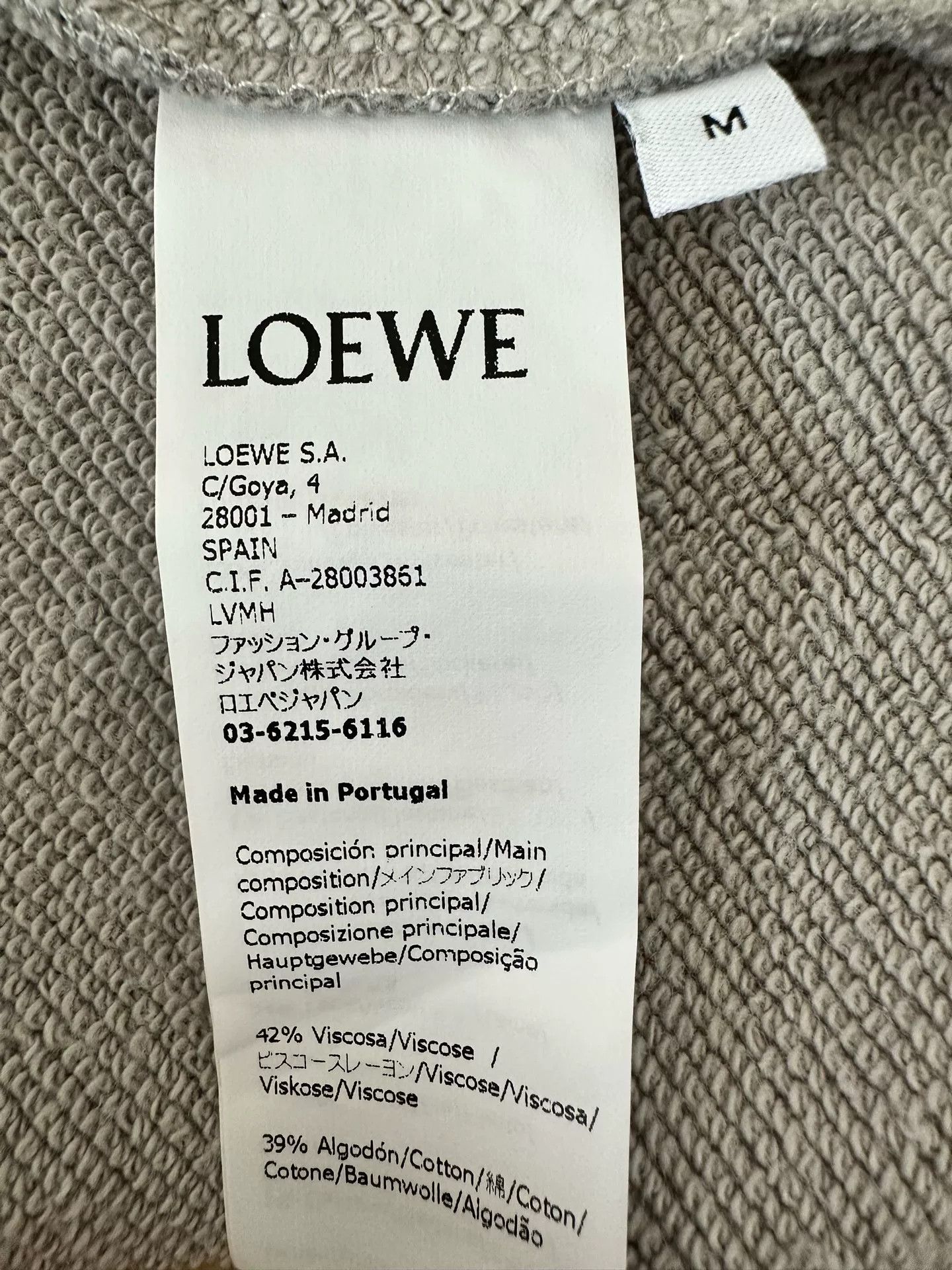 Loewe LOEWE Embroidered Gray Sweatshirt for Women Size M / US 6-8 / IT 42-44 - 7 Thumbnail
