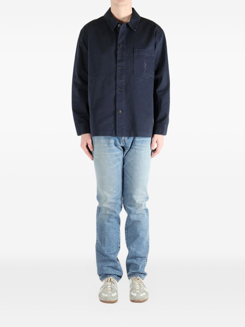 Saint Laurent Paris COTTON OVERSHIRT Size US XL / EU 56 / 4 - 5 Thumbnail