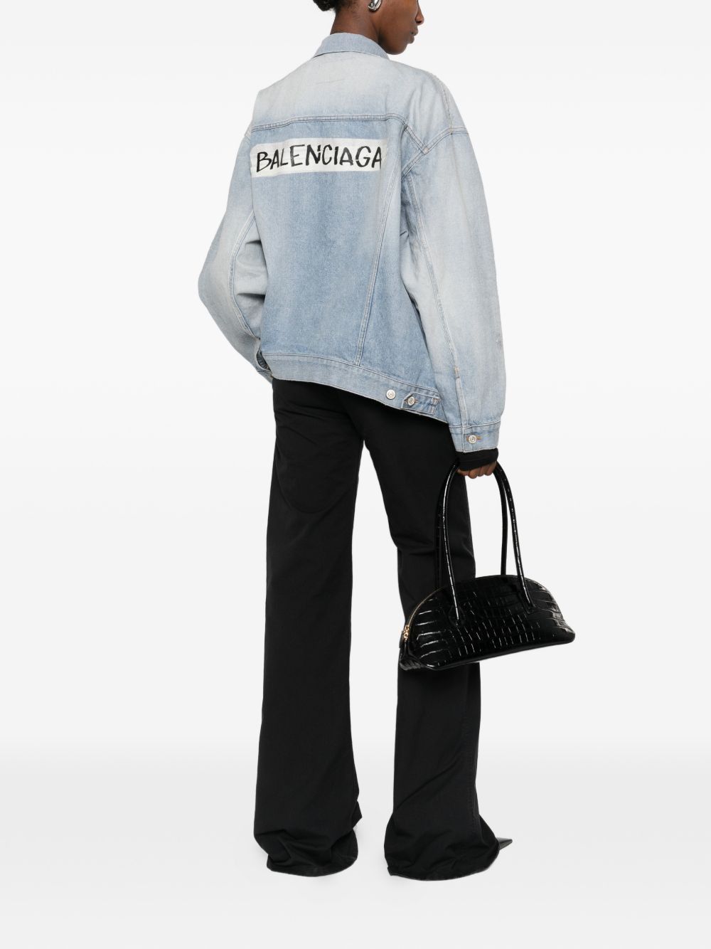 Balenciaga DENIM COTTON JACKET Size S / US 4 / IT 40 - 3 Thumbnail