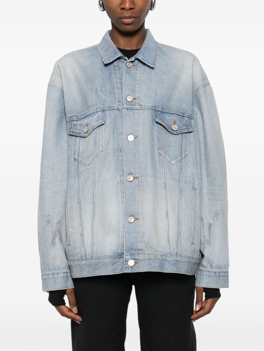 Balenciaga DENIM COTTON JACKET Size S / US 4 / IT 40 - 5 Thumbnail