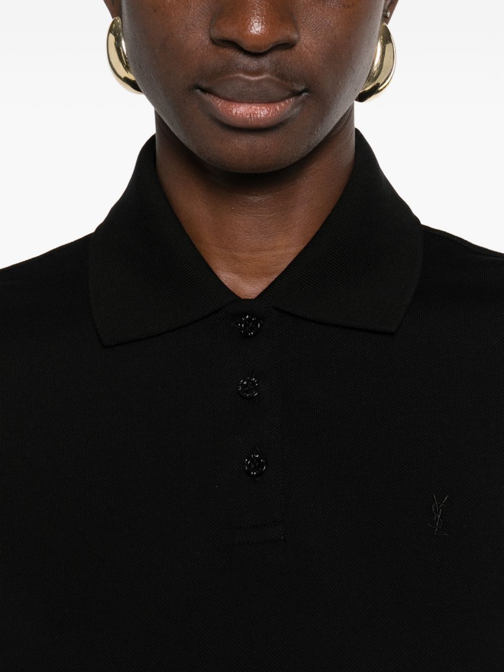 Saint Laurent Paris COTTON POLO DRESS Size M / US 6-8 / IT 42-44 - 4 Thumbnail